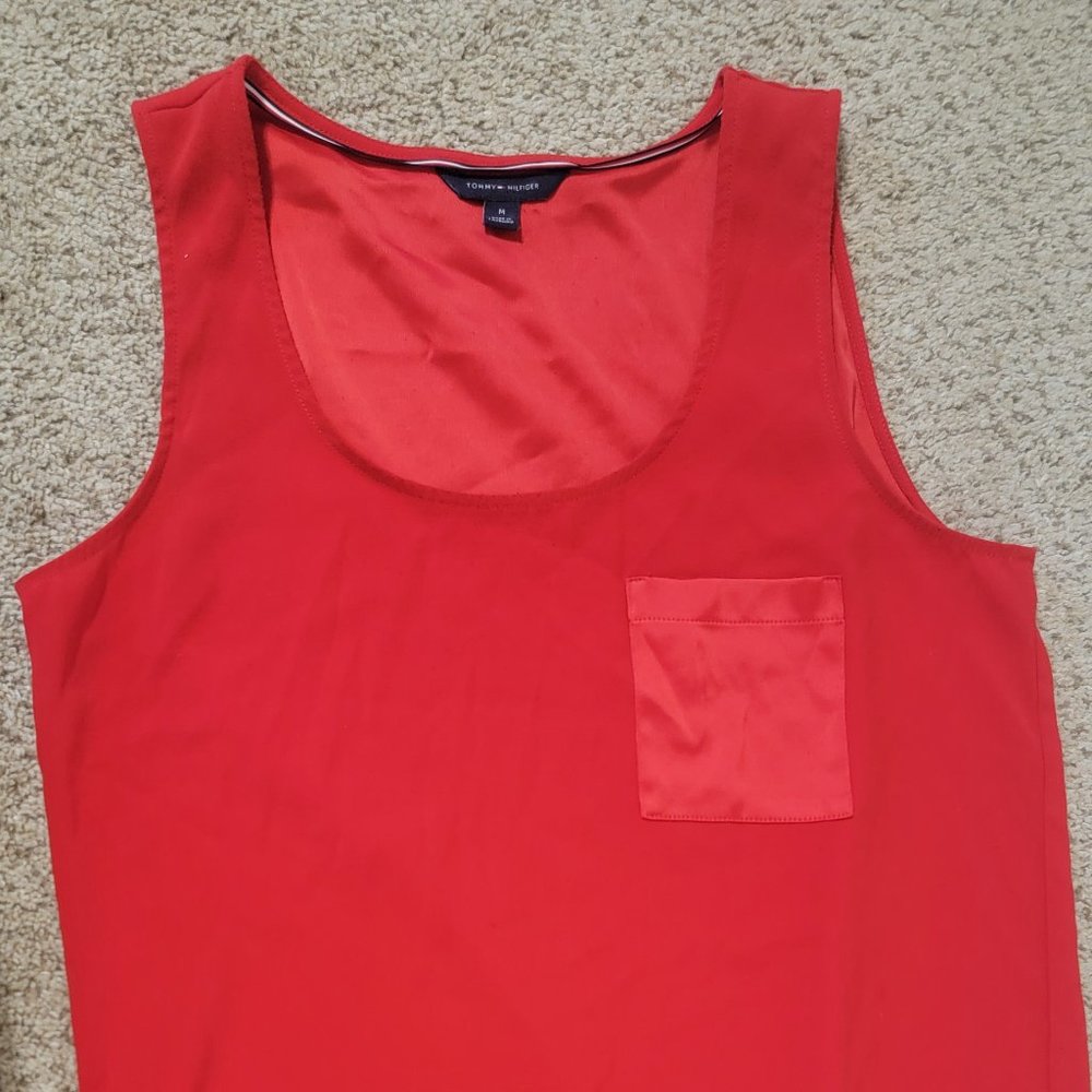 Tommy hilfiger red tank blouse